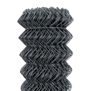Čtyřhranné pletivo poplastované IDEAL Zn + PVC 50 (kompaktní role, bez napínacího drátu) - výška 200 cm, barva antracit (RAL 7016)