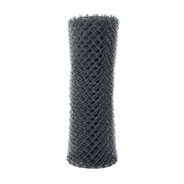 Čtyřhranné pletivo poplastované IDEAL Zn + PVC (s napínacím drátem) - výška 125 cm, antracit, 25 m
