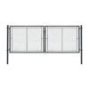 Dvoukřídlá brána IDEAL® II. poplastovaná (Zn + PVC) - rozměr 3605 × 1550 mm, barva antracit (RAL 7016)
