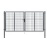 Dvoukřídlá brána PILOFOR® poplastovaná (Zn + PVC) - rozměr 4118 × 1045 mm, barva antracit