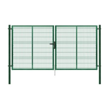 Dvoukřídlá brána PILOFOR® poplastovaná (Zn + PVC) - rozměr 4118 × 2045 mm