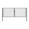 Dvoukřídlá brána PILOFOR® SUPER poplastovaná (Zn + PVC) - antracit, rozměr 4090 × 1580 mm