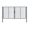 Dvoukřídlá brána PILOFOR® SUPER poplastovaná (Zn + PVC) - antracit, rozměr 4110 × 1980 mm