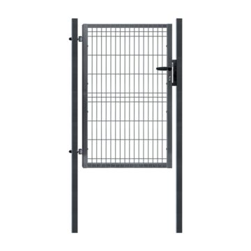 Jednokřídlá branka PILOFOR® poplastovaná (Zn + PVC) - rozměr 1094 × 1245 mm, barva antracit