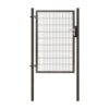 Jednokřídlá branka PILOFOR® SUPER poplastovaná (Zn + PVC) - antracit, rozměr 1090 × 1780 mm