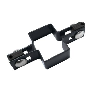 Objímka na sloupek 60 × 40 mm průběžná, antracit (RAL 7016)