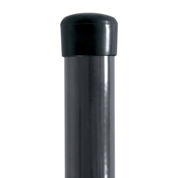 Plotový sloupek IDEAL® poplastovaný (Zn + PVC) 2600/48, barva antracit (RAL 7016), bez příchytky