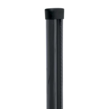 Plotový sloupek s montážní lištou PILCLIP® poplastovaný (Zn + PVC), 1700/48, barva antracit (RAL 7016)