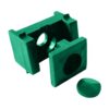 Příchytka PVC pro panely PILOFOR - PRO na sloupek 60 × 40mm, PVC, zelená