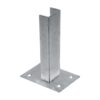 Zn patka k montáži sloupku na betonový základ - pro sloupky - profilu 60 × 60 mm