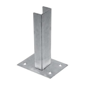 Zn patka k montáži sloupku na betonový základ - pro sloupky - profilu 60 × 60 mm