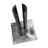 Zn patka k montáži sloupku na betonový základ - pro sloupky průměr 60 mm