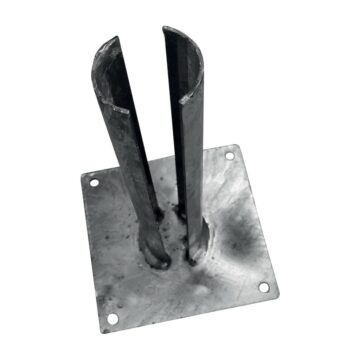 Zn patka k montáži sloupku na betonový základ - pro sloupky průměr 60 mm