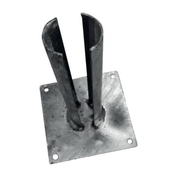 Zn patka k montáži sloupku na betonový základ - pro sloupky průměr 76 mm